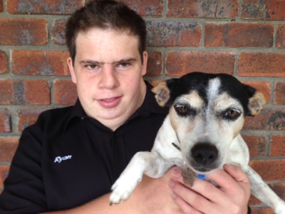 Our Staff at Nanango Country Vet - Ryan Webb and Harry